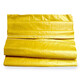 Aibaijia bright yellow thickened woven bag large snakeskin bag moving bag express packing bag storage bag construction garbage bag bright yellow 60*110cm 10 pieces