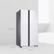 Samsung (Samsung) [máquina de volteo oficial] 655 litros de gran capacidad Convertidor de frecuencia inteligente sin aire libre de heladas Compresor de doble apertura de apertura de apertura de doble enfriamiento de metal refrigerador de puerta de doble apertura Refrigerador blanco RS62R50371L/SC