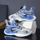 Hongxing Children's Shoes for Boys Rotating Buttons Autumn Anti-Slip Wear-resistant Training Shoes Student Shoes Shock Absorbing and Resilience Running Sports Shoes 9903 Tianlan Single Net 32