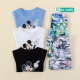 Disney children's clothing summer boys' suit children's casual sports suit Disney baby children's clothing blue 3 years old/height 100cm
