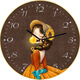 Watches, wall clocks, home internet celebrity living room watches, new style wall-mounted clocks, fashionable, high-value, hole-free quartz clocks, 6628 bubble gum girl, 14-inch (35 cm) curved glass