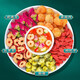 Té Fu Mingyuan, Longan, Red Date, Wolfberry, Rose, Chrysanthemum Tea, 5 latas, 560 g, Té de cinco tesoros de preservación de la salud, crisantemo fetal Rose, Wolfberry