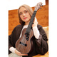 UKU Meow C Ukulele Beginner Small Guitar Adult Girl Style Ukli Li Meow Cell Meow Small Guai Meow Small Wrinkle Single 23-inch UK200CX Peach Blossom Core Vane