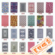 
New Magic Poker Back Card Recognition Performance Fishing Special Style Magic Props Illustration Yao Ji 983 High-quality 10 pairs