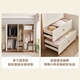 Quanyou Home Furnishing Simple Cream Style Four-Door Wardrobe Second Bedroom Household Wall-Standing Cabinet Finished Wardrobe Government Subsidy