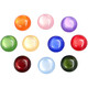 Kaleven round button female green resin cardigan button clothing button blue 10-25mm dark red 15mm 8 pcs