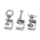 Jinggong (JINGGONG) 304 stainless steel tiger clip buckle C-type U-shaped clamp steel pipe square clamp hand-tightening ring opening clamp opening 45 mm (304 external hexagon)