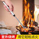 Jidaocook rechargeable gas stove pulse igniter universal ignition gun kitchen gas lighter long handle windproof matte silver-rechargeable windproof, long handle, with USB charging cable