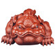 BOSSY Lucky Purple Sand Three-legged Golden Toad Tea Pet Ornament Handmade Raw Mine Dahongpao General Toad Tea Table Ornament To Attract Wealth and Gather Wealth Handmade Dahongpao Painted Golden Toad Large Size
