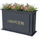 F7N2N1 Customized Outdoor Stainless Steel Flower Box Sales Department Flower Pot Outdoor Iron Flower Stand Commercial Street Flower Bed into Flower Box Length 140* Width 30* Height 60 Default Item