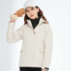 Veste Simboo pour hommes, veste à la ventre et à la mi-longue et chaude trois en un pour l'alpinisme Suit en peluche résistant aux usurgés 12805 White-Women M