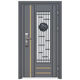 Qinkai Korean style door ventilation door 304 stainless steel single door thickened entry residential area single push-pull entry door security door style 7 201
