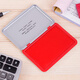 Deli 120*80 mm Metal Square Plataforma de impresión mediana seca Sellado Suministros financieros Suministros de oficina Red 9892 Plataforma de impresión cuadrada de metal