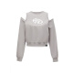 Solo el temperamento de la moda de invierno versátil cuello redondo suelto sudadera de manga larga para mujeres 12349S025 E38 Travel Bird Gray s (160) 80a