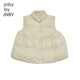 jnby by JNBY Jiangnan Buddies Children's Clothing Autumn and Winter Girls' Thin Down Vest A-shaped Hem Down Jacket Children 1N9C13601 123 Milk White 140 cm