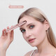 JESIMY 2025 Goddess Model Electric Eyebrow Trimmer Ladies Eyebrow Knife Automatic Eyebrow Shaping Beauty Trimmer Rechargeable Beginner Home Portable Eyebrow Shaving SH Rose Gold-Battery Model (Battery Not Included)
