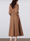 Aosijie High-end Frand French Dress для женщин 2025 весна и осенью Новая корейская версия обтягивающую талию и похудение в средней длине юбка для рубашки с V-образным вырезом легкая военная зеленая l