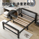 瑶颖(免安装)折叠床单人床家用午休床办公室午睡床陪护床硬板床铁床  100cm宽【软包双折+加粗框架】