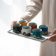 SUSHI CERAMICS hand-painted glaze tea cup Qianli Jiangshan six-color Kung Fu tea cup Festival souvenir tea set