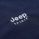 吉普（JEEP）休闲短袖t恤男商务简约纯色polo翻领体恤衫薄款棉质半袖1283 1283宝蓝 L