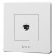 Bull (BULL) wall socket G07 series one TV socket 360 degree elbow G07T103 white concealed installation