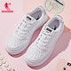 Jordan women's shoes, leather sports shoes, leather face casual trends, versatile Air Force No. 1 thick sole height-enhancing white shoes