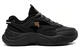 FILA CONCH II fabric synthetic leather, comfortable and versatile, wear-resistant, low-cut dad shoes, women's black, black 35.5