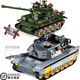 Guyn Chinese Tank Building Building Model Model Crawler Ornamentos de vehículos blindados reunidos Toya para niños Regalo de cumpleaños para niños Tanque (8 modelos) 1048 Tabletas [Bolsa]