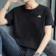 阿迪达斯 （adidas）男装运动套装 25新款梭织连帽夹克外套内搭T恤宽松长裤 三件套 三件套/休闲简约时尚 S/175【建议体重110-120斤】