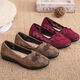 Song Meifen elderly shoes for women 70-80 years old cloth shoes widened cool comfortable breathable mother shoes non-slip soft sole summer old Beijing 7170 brown 36