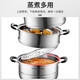 SUPOR steamer household 304 stainless steel three-layer induction cooker gas stove universal soup pot steamed fish steamer steamer large 304 steamer 3-layer 28cm