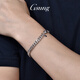 GsunG Platinum Men's Bracelet PT950 New AB Bracelet Fashion Cross Chain Platinum Women's Cuban Chain Single Set Horsewhip Priced by Gram Contact before bidding