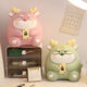 Sufan 2024 new year of the dragon piggy bank cartoon children's zodiac piggy bank only goes in and out boys and girls gift ornaments small dragon cub (wealth) green - can be deposited and withdrawn