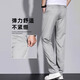 
ROMON high-end mulberry silk casual pants for men's summer new elastic straight loose pants for summer men's casual pants business blue-gray size 33 size waist circumference 2 feet 6 suitable for around 140-150 Jin [Jin equals 0.5 kg]