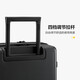 Horizon n ° 8 (niveau8) Suitcase Men and Women Motword Motword Motwor Student Boarding Case de 20 pouces Traveller Series Classic PC Universal Wheel Trolley Black