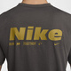 Nike (Nike) Hyverse Dri-Fit Men's Sun Protection Sun Sipving Swryved Top Top Summer Tams HV4882 299 Media Grey/Desert Moss Green/Silver S