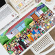 Clcey Long Mouse Pad Crayon Shin-Shirt Super Large Computer Desk Pad hochwertige Tastaturpolster schmutzresistente und waschbare Schüler ZZ-2694/SHIN SHIN-SHIRT 100 cm*50 cm Dicke 3mm