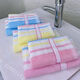 
ROBTM premium mercerized cotton thin towel face towel children's towel 730 easy to dry 1048 three-piece package (color mixed) 74x34cm
