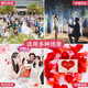 Liangqiao Proposal Rose Simulated Petals Hand-Spreading Flowers Romantic Birthday Bed Wedding Celebration Wedding Room Confession Decoration Artificial Flowers 1 Pack of Approximately 1200 Pieces [Four Color Mixed Pack]
