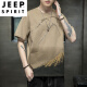 JEEP SPIRIT summer new cotton short-sleeved T-shirt men's loose casual half-sleeved T-shirt base shirt youth versatile top 829-white M
