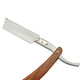 EDWARD barber professional razor old-fashioned manual razor razor wood grain handle razor A77 with two boxes of blades