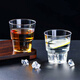Fangcaodi Disposable Cup 145ML*60 Aviation Cup Drinking Cup Reception Tea Cup Straight Hard Plastic Beverage Beer Cup
