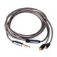 Earmax 适用MMCX舒尔SE215PRO SE425 SE535 SE846 E5000镀银耳机线 灰色弯插带挂 线控版