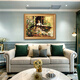 Kaiser Banner Europäischer und amerikanischer pastoraler handbemalte klassische Figuren Ölgemälde Wohnzimmer Dekoration Malerei Sofa Hintergrund Wandmalerei Schlafzimmer Hängende Malerei 692 Gold Massivholz Rahmen 200x110