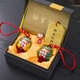 Aonu doppelseitig Jiaozhi Pottery Xiamen Auto Anhänger Golden Gate Ping Ein Stein Löwe Reise Baby Souvenir Doppelseitiger Wind Löwe Rot