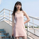 耐克（NIKE）官方舰店女装 新款运动服休闲透气吊带连衣裙时尚穿搭无休T恤 DM6231-610/粉色 S