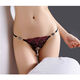 Jiumu Yade, sexy and interesting underwear, women's underwear, hot, passionate and transparent exposed hair, straight into thong, NTJ0098 open-end style, S[80-100Jin[Jin equals 0.5 kg] wearable]
