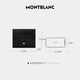 万宝龙MONTBLANC 男士M系列黑色牛皮革皮夹卡包卡夹 128640 礼物