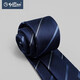 
Jinlilai men's simple and versatile contrasting color wide stripes business casual color knit formal wear tie wedding groom gift box