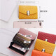Sephren Fashion Genuine Leather Card Bag for Women 2024 New Korean version of crocodile pattern Small versatile coin wallet ID Driver's license business card Wine red